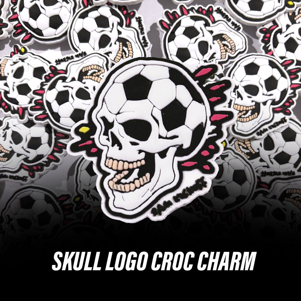 Skull Logo Soccer Croc Charm
