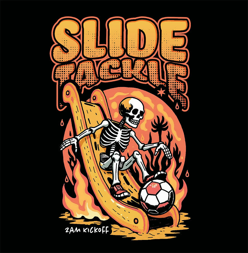 Slide Tackle Soccer Hoodie - Black