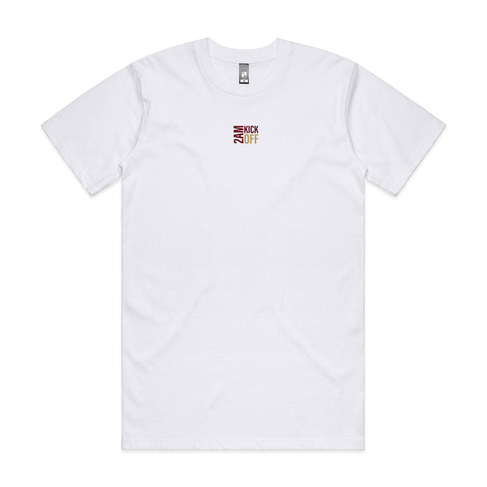 2AM Square Logo Tee - White - Gunners