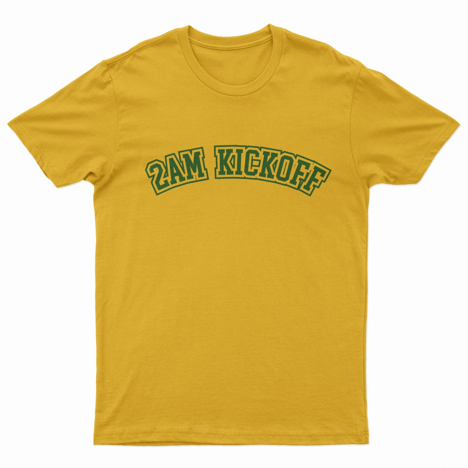 Gold / Green Unisex Varsity Tee