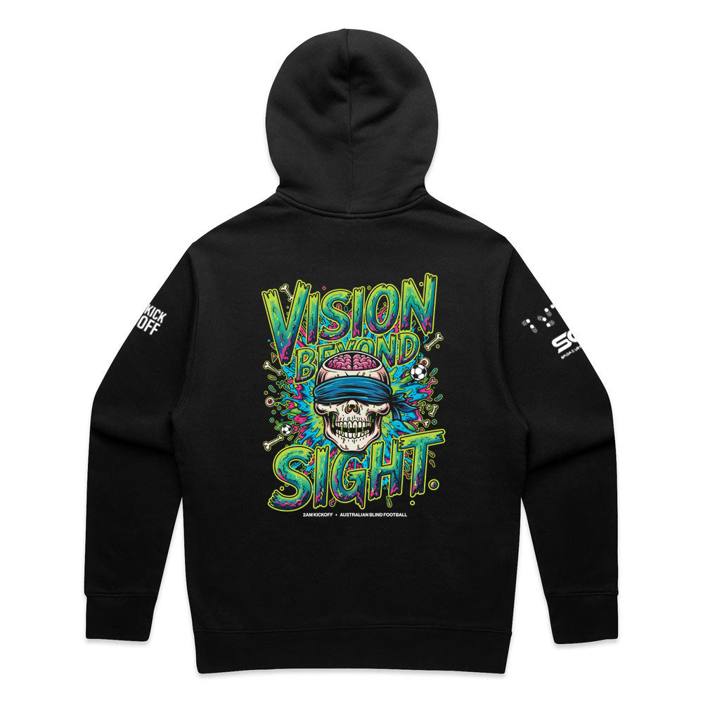 Black Hoodie - Australian Blind Football - Vision Beyond Sight
