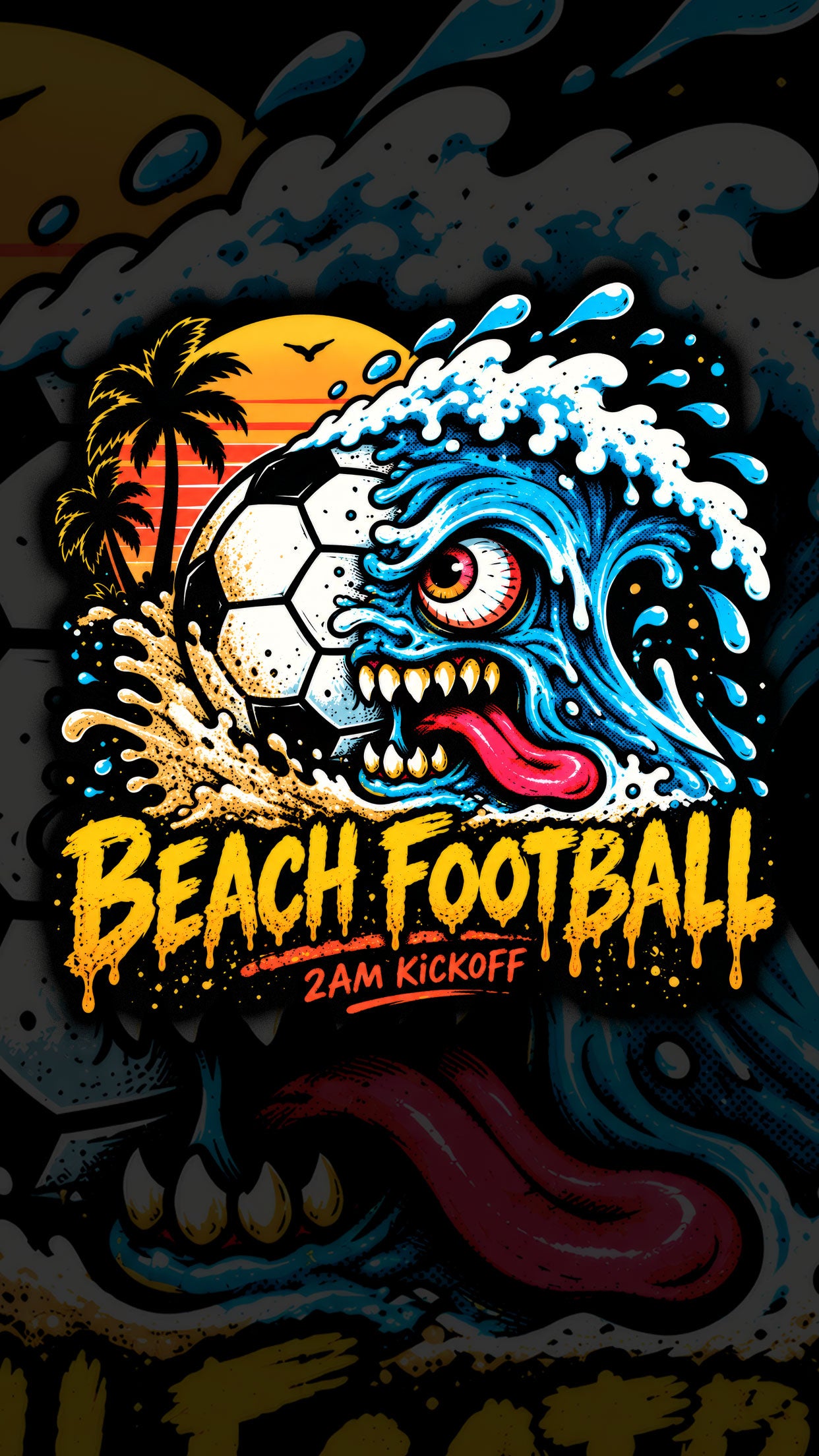 Beach Football Wave Hoodie - Adults - UK