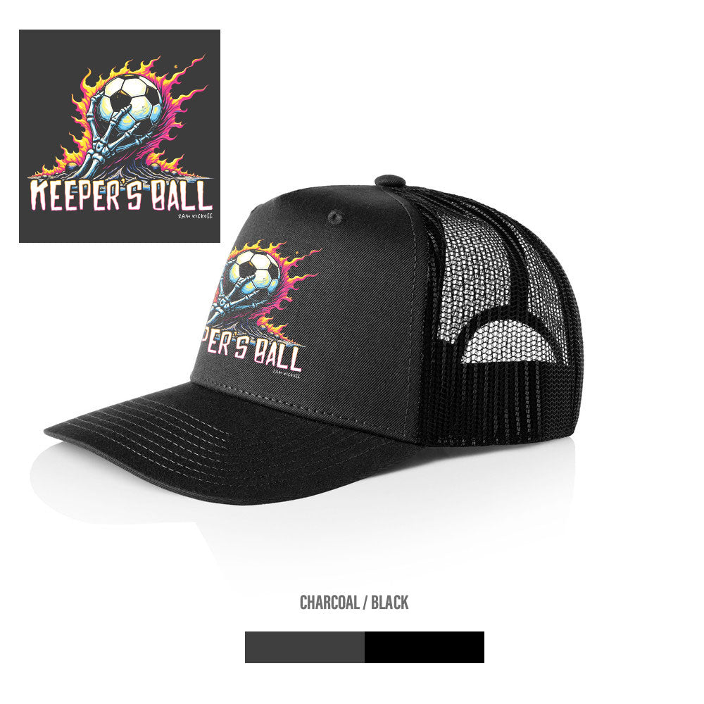 Keepers ball - Contrast Trucker Cap - Charcoal / Black