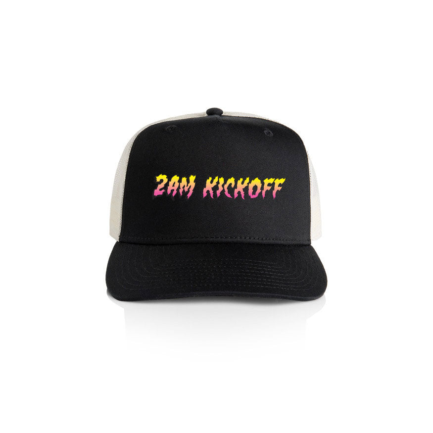 Retro Flame Trucker Caps
