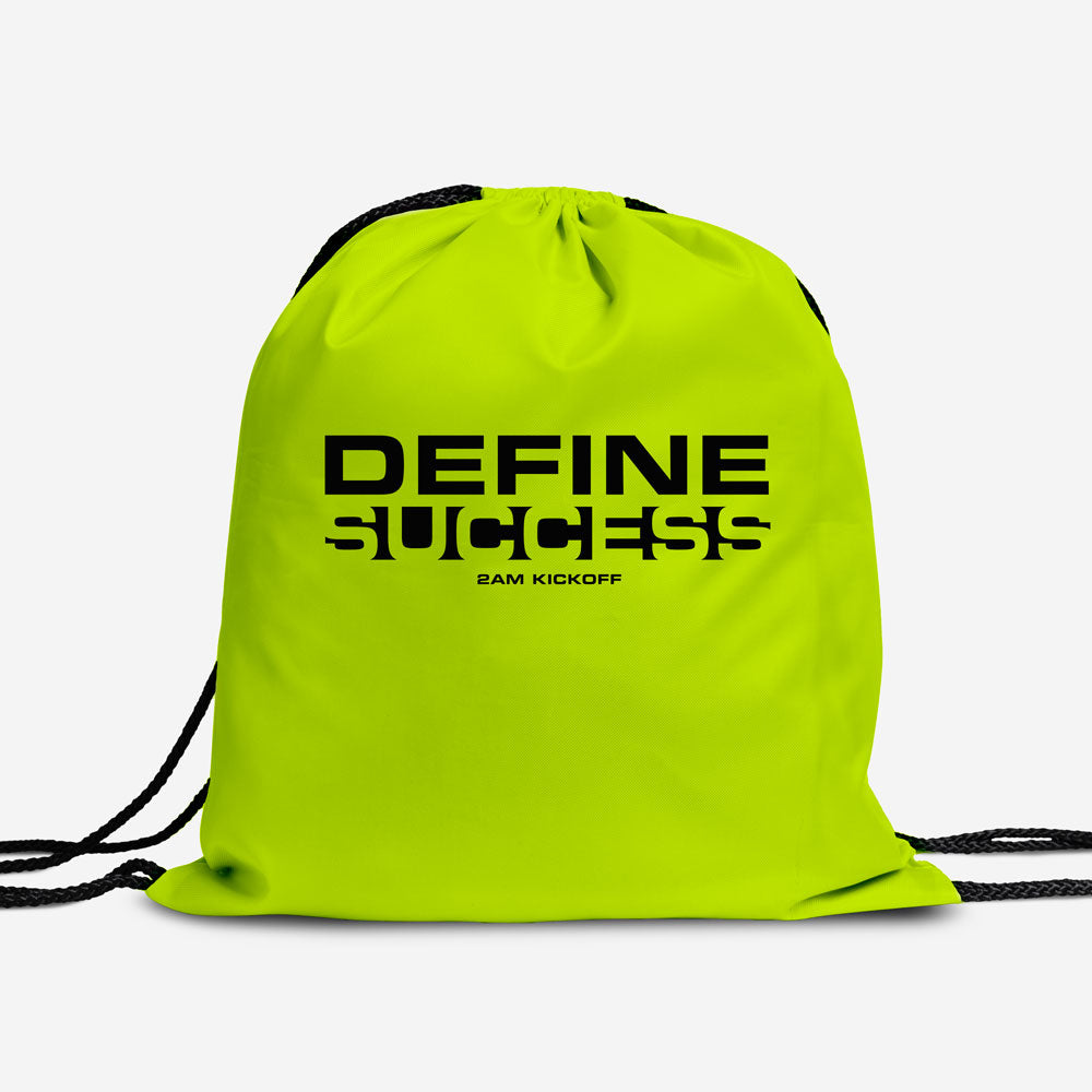 Define Success Soccer Bag - Drawstring