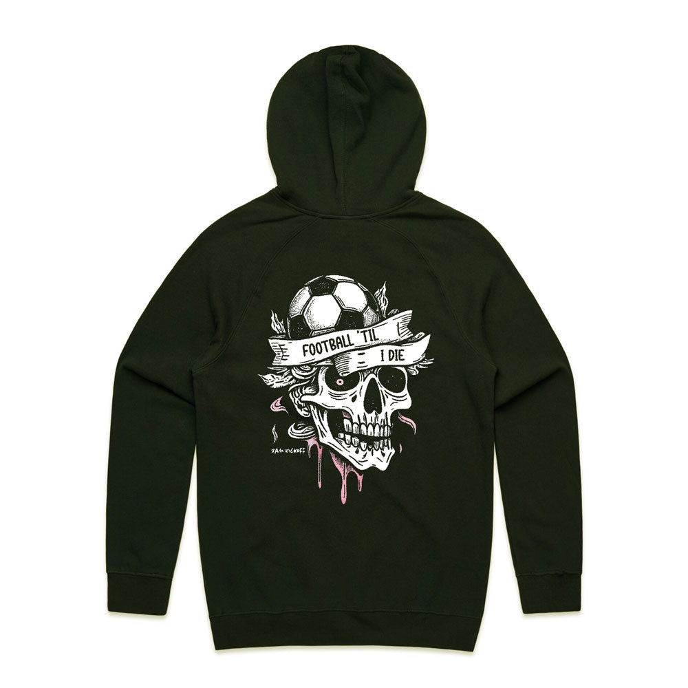 Football Till I Die Soccer Hoodie - Black