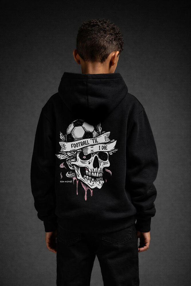 Football Till I Die Soccer Hoodie - Black