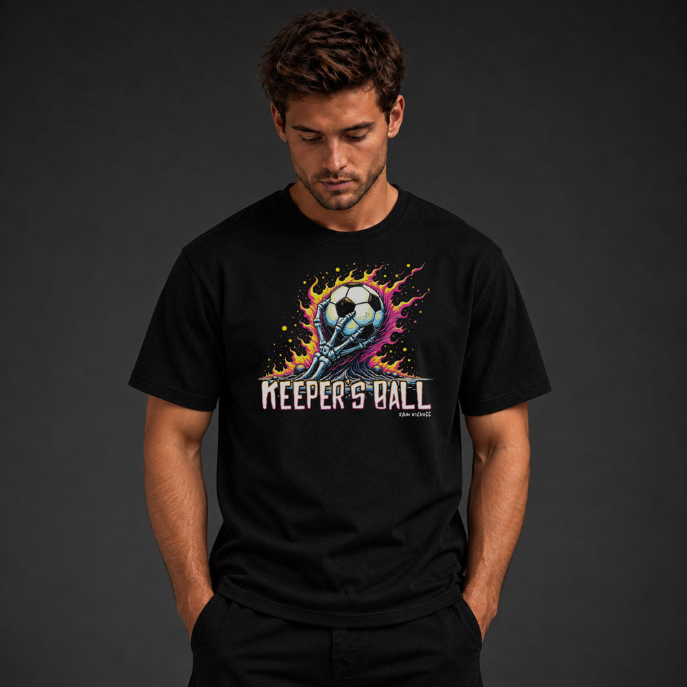 Keepers Ball - Adults Football T-shirt - UK