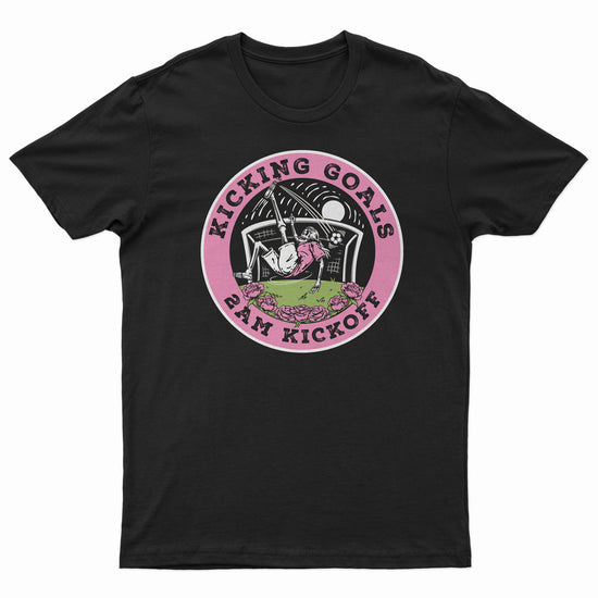 Kicking Goals Overhead - Soccer Tshirt