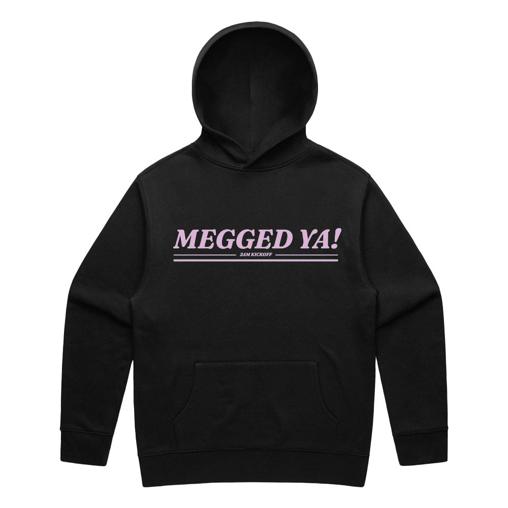 Megged Ya - Serif - Soccer Hoodie - Pink