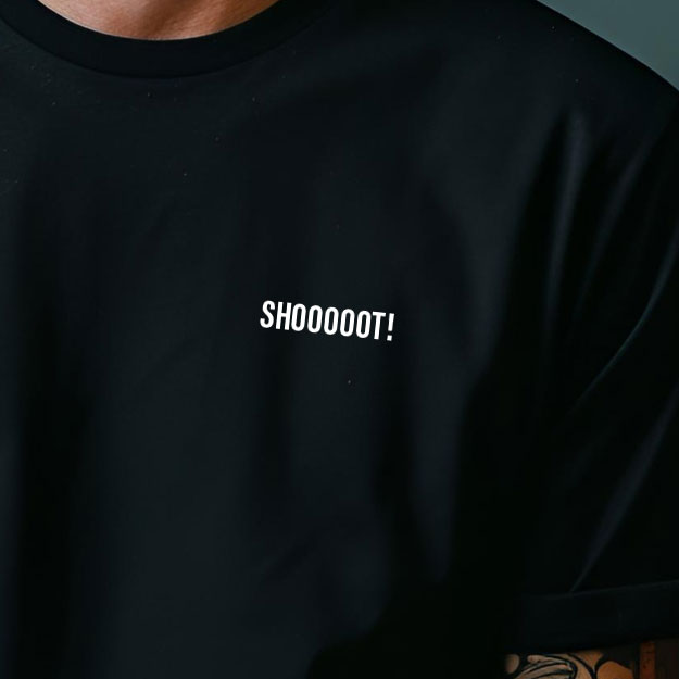 SHOOOOOT! - Minimalist Football Shirt