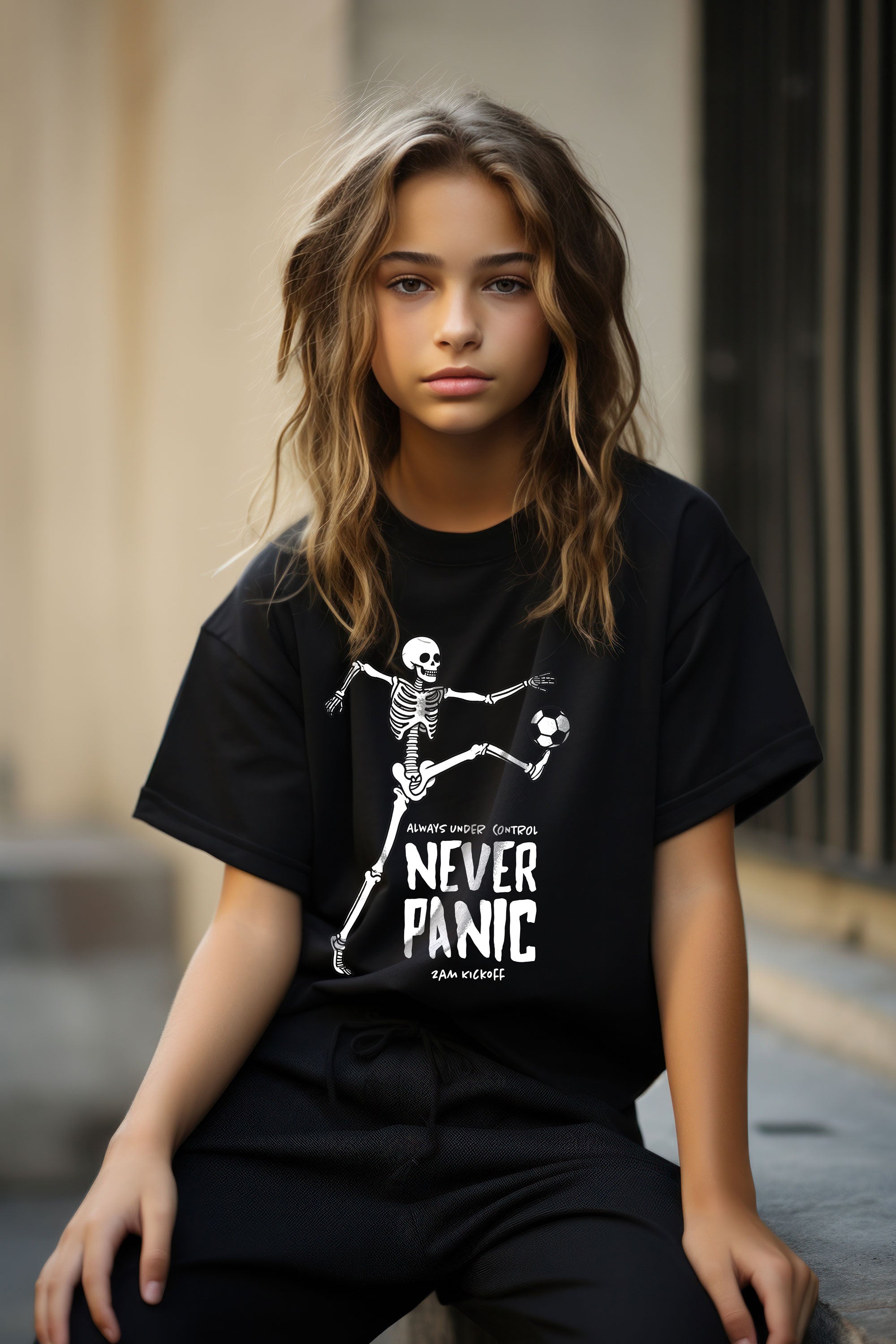 Never Panic - Soccer Tshirt