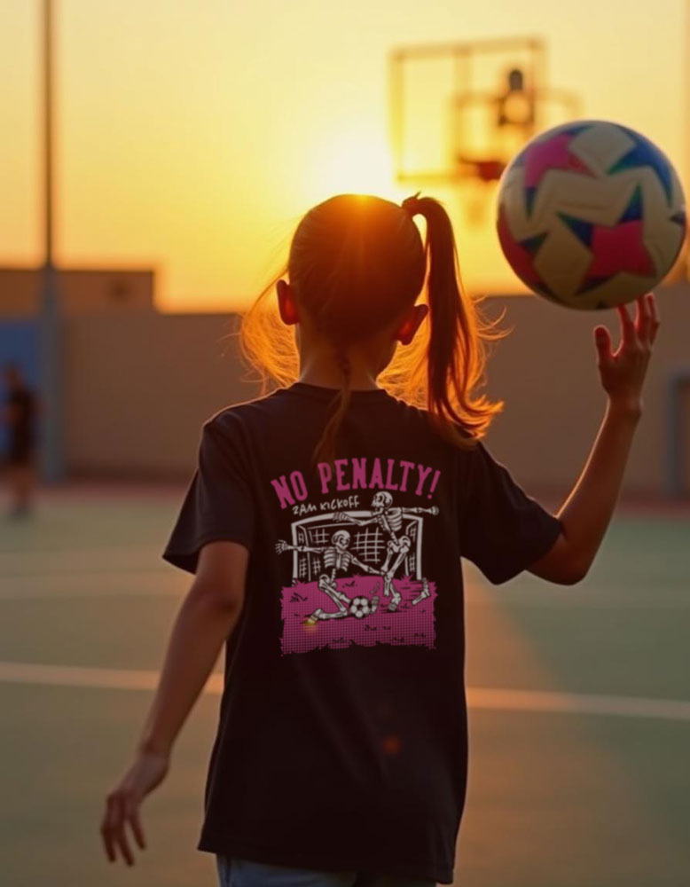 No Penalty T-shirt - Pink Print