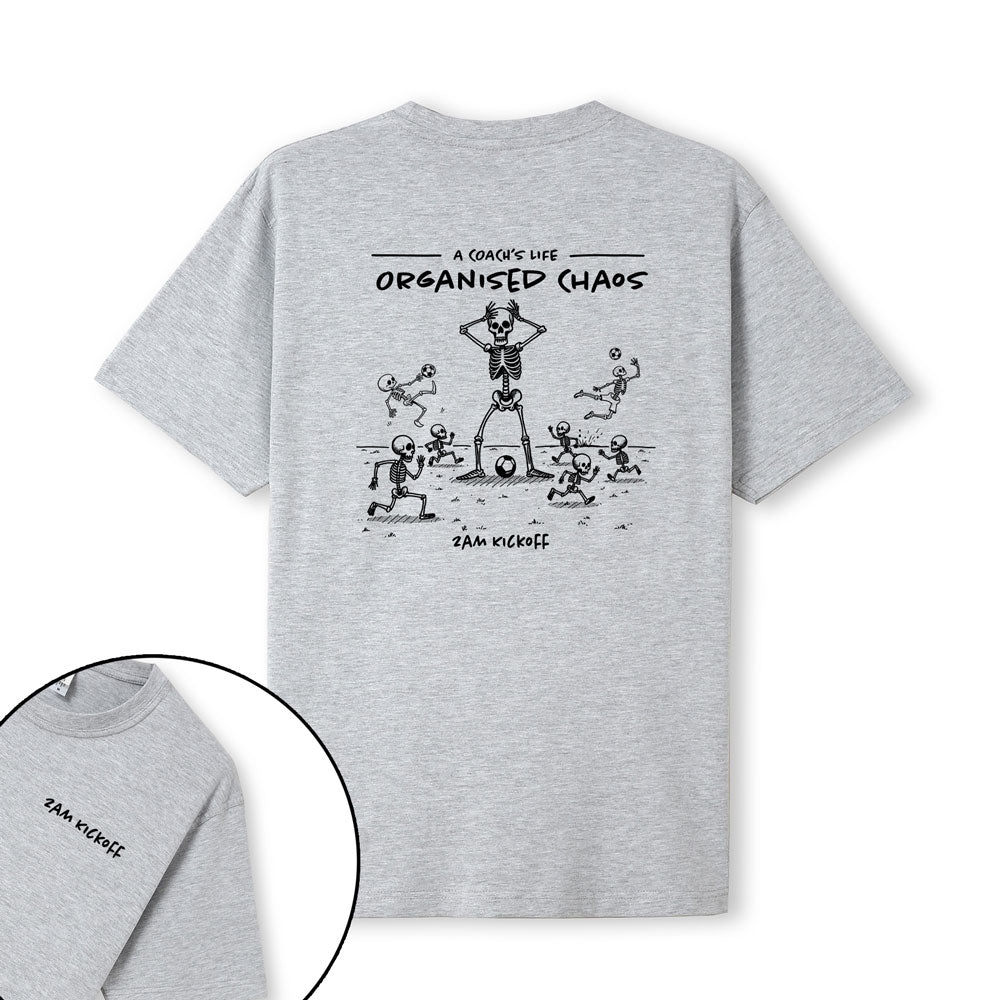 Organised Chaos - Grey Marl - Coach T-shirt