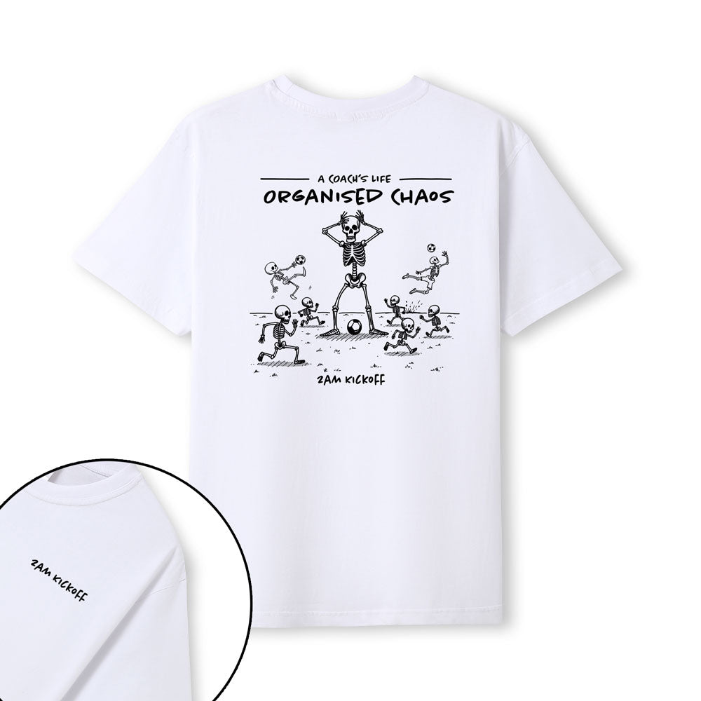 Organised Chaos - White - Coach T-shirt