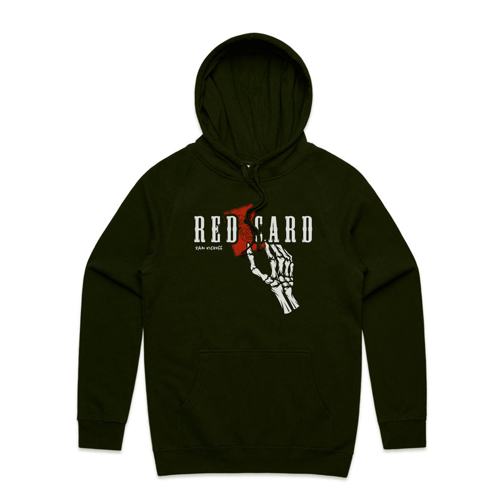 Red Card Soccer Hoodie - Black
