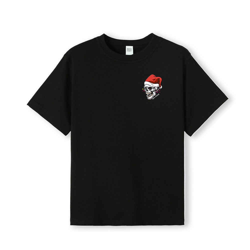 Santa Skull Logo - Christmas Tee