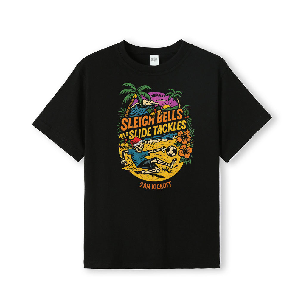 Sleigh Bells & Slide Tackles - Christmas Tee