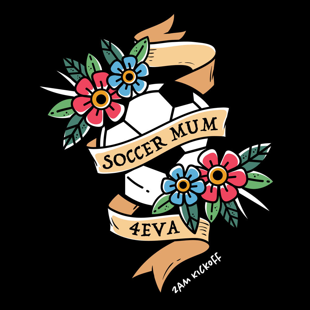 Soccer Mum 4Eva - Traditional Tattoo - Tshirt