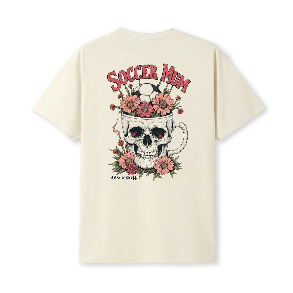 Soccer Mum Skull Coffee - Tshirt