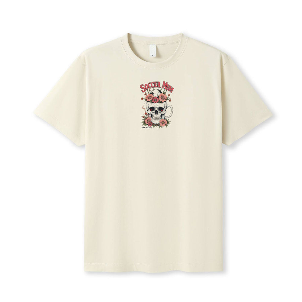 Soccer Mum Skull Coffee - Tshirt