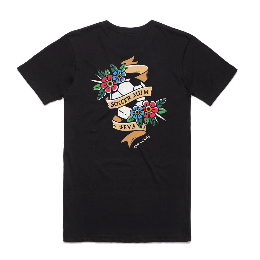 Soccer Mum 4Eva - Traditional Tattoo - Tshirt